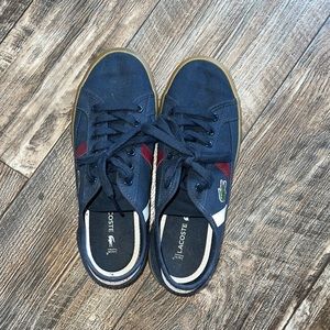 Blue unisex Lacoste shoes